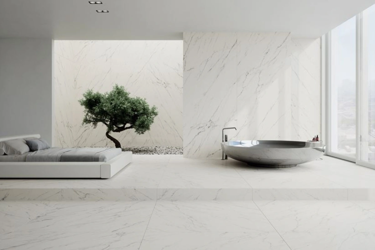 Elite Paradyż – marmurowy luksus w przestronnej sypialni z łazienką