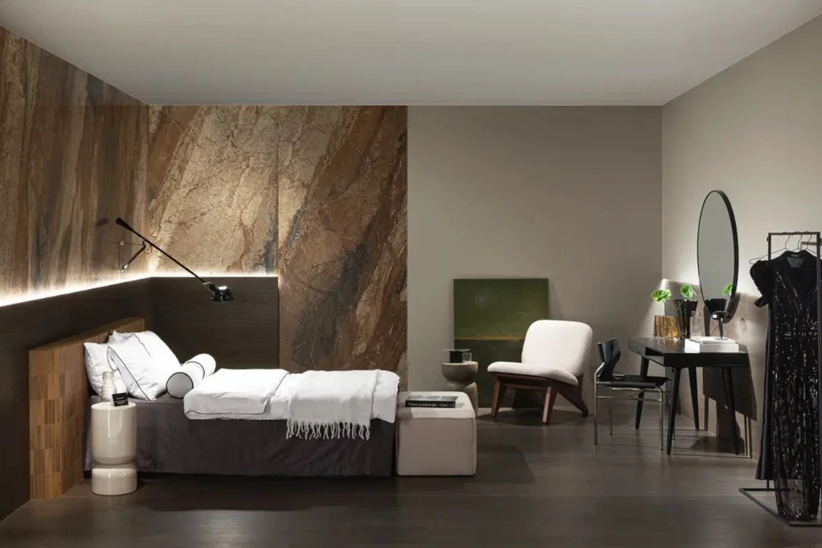 Lounge Tubądzin – eleganckie płytki gresowe w odcieniach brązu