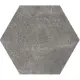 Equipe Hexatile Cement Black Płytka Gresowa 17,5x20