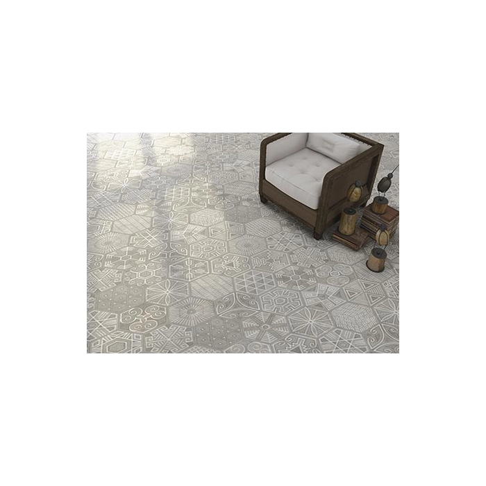 Vives Rift Hexagono Cemento Płytka Gresowa 23,0x26,6