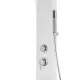 Panel prysznicowy Corsan ALTO Mieszacz Biały Deszczownica LED Wylewka