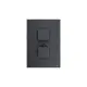 Zestaw prysznicowy Corsan Ango czarny z deszczownicą 25 cm, baterią termostatyczną i słuchawką