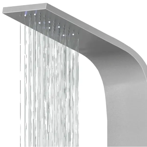 Panel prysznicowy Corsan ALTO Mieszacz Srebrny Deszczownica LED