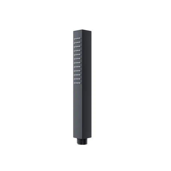 Zestaw prysznicowy Corsan Ango czarny z deszczownicą 25 cm, baterią termostatyczną, słuchawką i wylewką