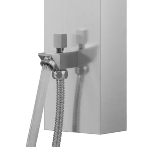 Panel prysznicowy Corsan SNAKE Mieszacz Stal Deszczownica LED Wylewka