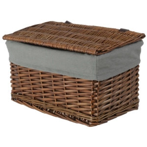 Skrzynia wiklinowa z wyściółką Koszoplotka wenge 52x36x30h