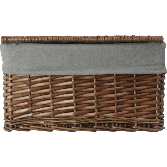 Skrzynia wiklinowa z wyściółką Koszoplotka wenge 52x36x30h