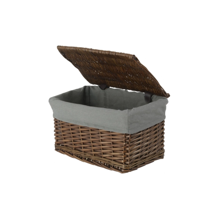 Skrzynia wiklinowa z wyściółką Koszoplotka wenge 52x36x30h