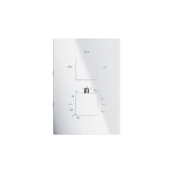 Zestaw prysznicowy Corsan Ango chrom z deszczownicą 25 cm, baterią termostatyczną i prysznicem