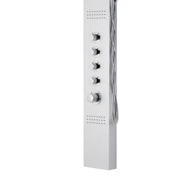 Panel prysznicowy Corsan LED KASKADA Mieszacz Srebrny Deszczownica LED