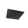 Deszczownica natryskowa Corsan CMD25BL SLIM stalowa czarna kwadratowa 25 cm