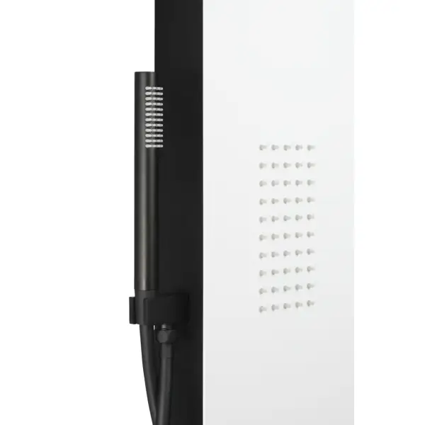 Panel prysznicowy Corsan DUO Termostat Biało-Czarny Deszczownica LED