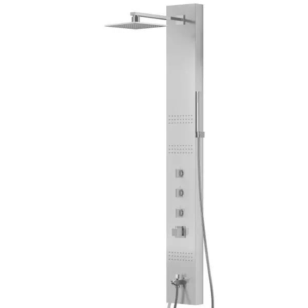 Panel prysznicowy Corsan Neo S060 Termostat Stal Deszczownica LED Wylewka