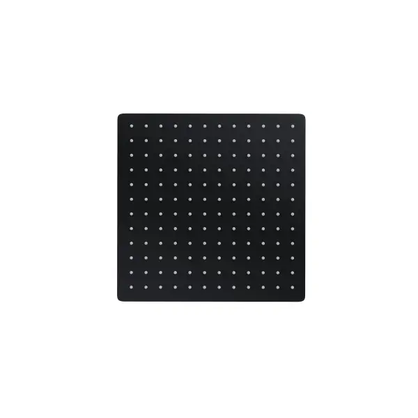 Deszczownica natryskowa Corsan CMD30BL SLIM stalowa czarna kwadratowa 30 cm