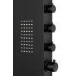 Panel prysznicowy Corsan DUO Termostat Czarny Deszczownica LED