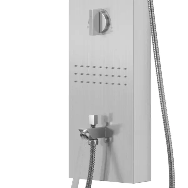 Panel prysznicowy Corsan NEO Mieszacz Stal Deszczownica LED Wylewka