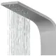 Panel prysznicowy Corsan ALTO Termostat Srebrny Deszczownica LED