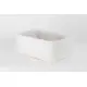 Koszyk bambusowy z wyściółką Koszoplotka biały 30x20x12h
