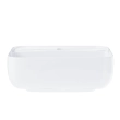 Umywalka nablatowa Corsan 649902 kwadratowa 395x395x145 mm z otworem na baterię