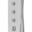 Panel prysznicowy Corsan NEO Mieszacz Stal Deszczownica LED