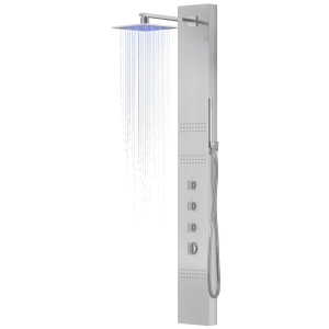 Panel prysznicowy Corsan NEO Mieszacz Stal Deszczownica LED