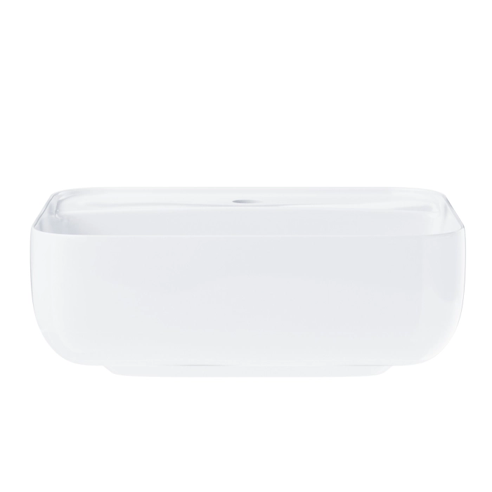 Umywalka nablatowa Corsan 649902 kwadratowa 395x395x145 mm z otworem na baterię