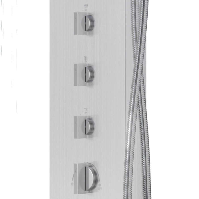 Panel prysznicowy Corsan NEO Mieszacz Stal Deszczownica LED