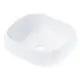 Umywalka nablatowa Corsan prostokątna 450x410x145 mm z korkiem Klik-Klak białym