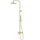 Zestaw natryskowy Kolumna prysznicowa Corsan LUGO Deszczownica 25cm Wylewka obrotowa Złota