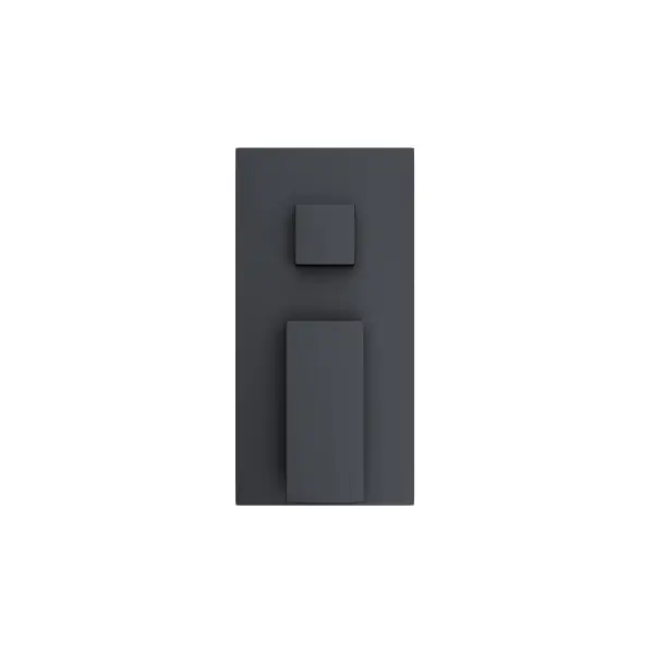Zestaw prysznicowy Corsan Ango czarny z deszczownicą 25 cm, baterią podtynkową i prysznicem