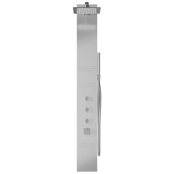 Panel prysznicowy Corsan NEO Termostat Stal Deszczownica LED