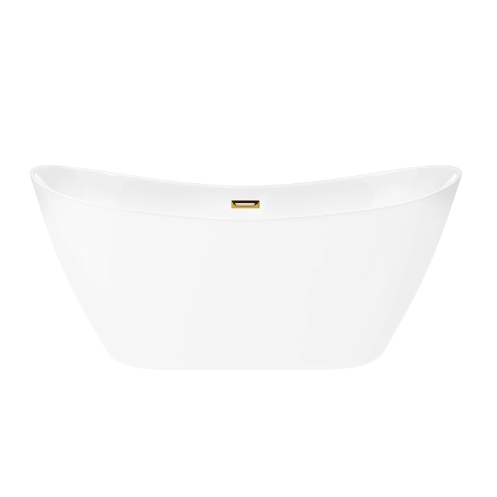 Wanna wolnostojąca Corsan NAUTI 160 x 75 cm Korek klik-klak Złoty