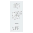 Rak Ceramics Zestaw Sensation Kompakt: Miska Wc Rimless Do Compactu Btw P-Trap 62cm & Zbiornik Do Kompaktu, Zasilanie Dolne & Deska Wc Wolnoopadająca