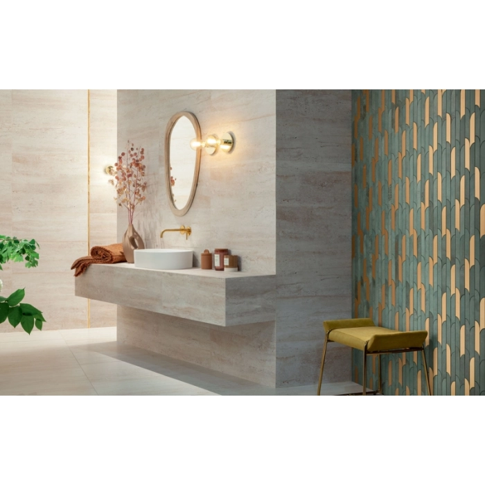 Tubądzin Listwa ścienna Tissue gold 74,8x2,3