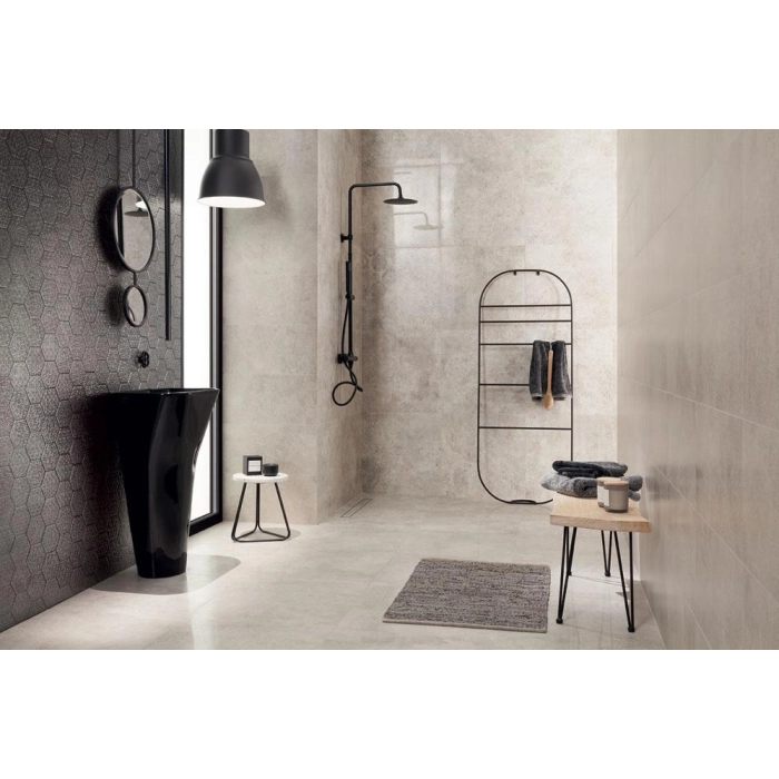 Tubądzin Płytka podłogowa Grey Stain geo LAP 59,8x59,8