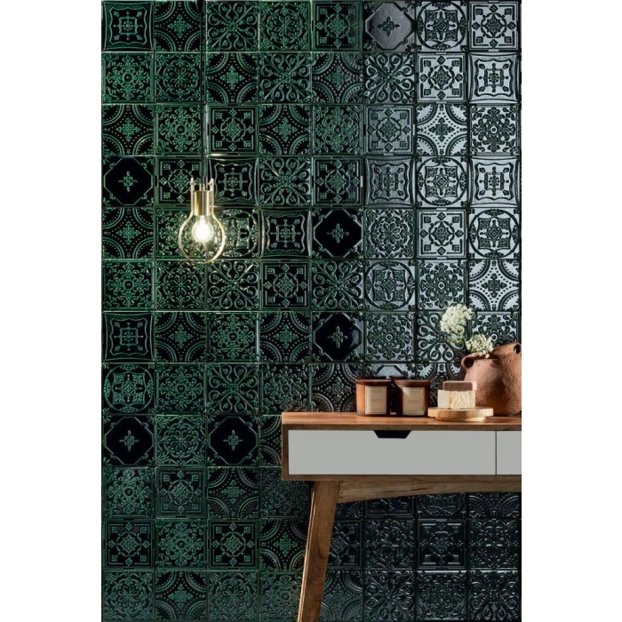 Tubądzin Dekor ścienny Tinta platinum 14,8x14,8