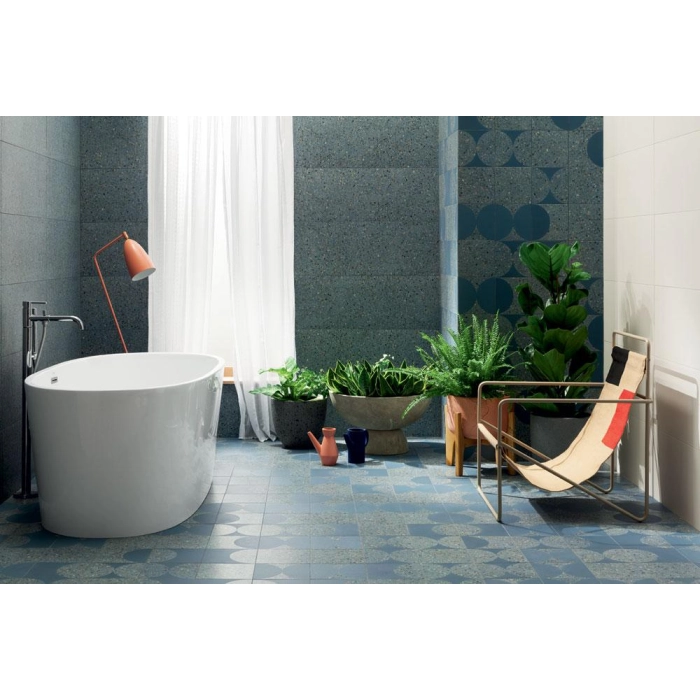 Tubądzin Maciej Zień Płytka ścienna Funky blue 32,8x89,8