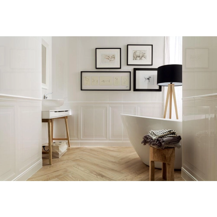 Tubądzin Płytka ścienna Essent white 29,8x74,8