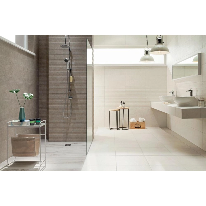 Tubądzin Płytka podłogowa Blinds grey STR 44,8x44,8