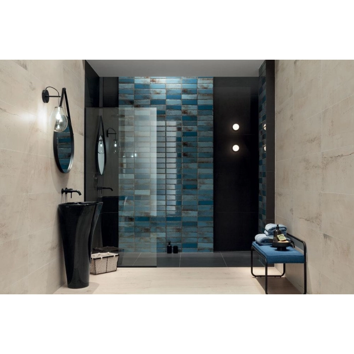 Tubądzin Płytka ścienna Curio blue mix C STR 23,7x7,8