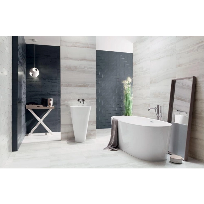 Tubądzin Płytka ścienna Coma navy STR 20x20