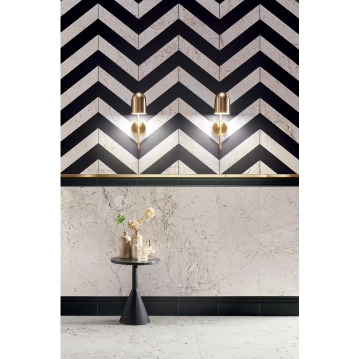 Tubądzin Maciej Zień Listwa ścienna Timeless black 3 32,8x16