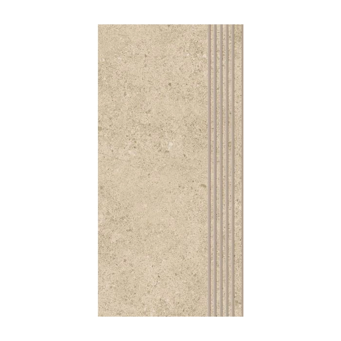 Paradyż Authority Beige Stopnica Prosta Nacinana Mat. 29,8x59,8