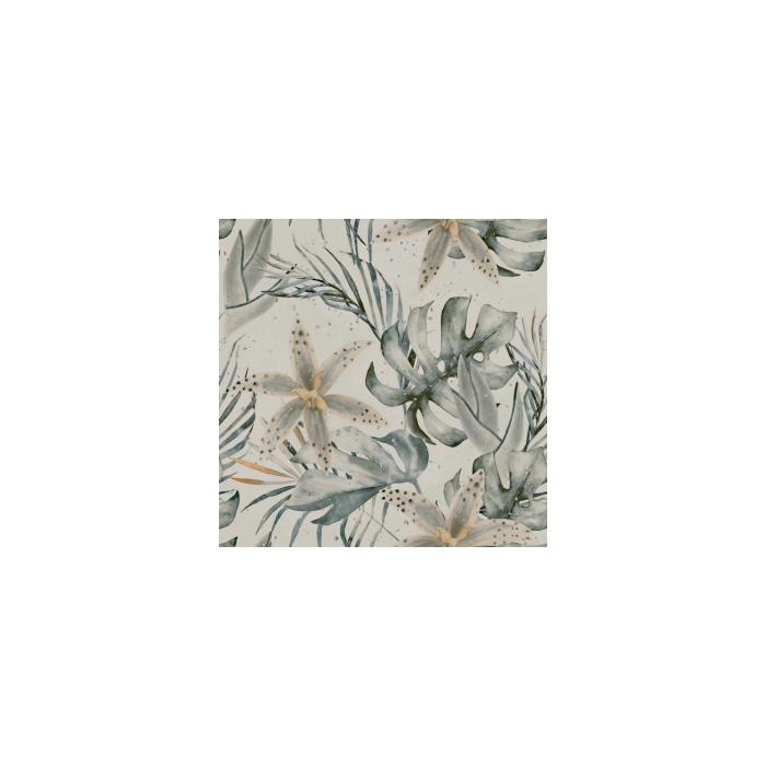 PORCELANITE DOS  PG.HELSINKI 1841 BLANCO DECOR GARDEN 100x100