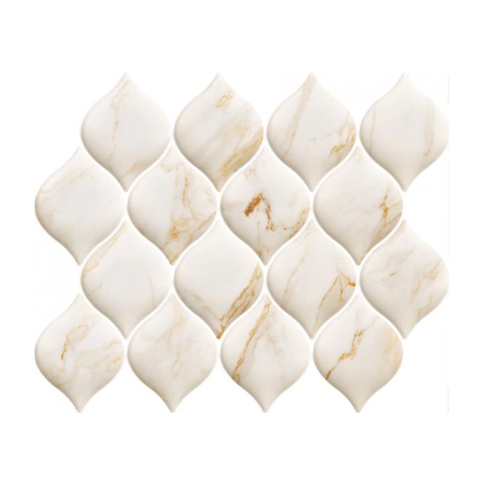 Paradyż Bliss Gold Mozaika Prasowana Połysk Arabeska 26,5x20,2