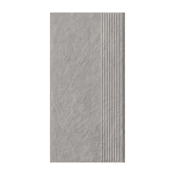 Paradyż Carrizo Grey Stopnica Prosta Struktura Mat 30,0x60,0