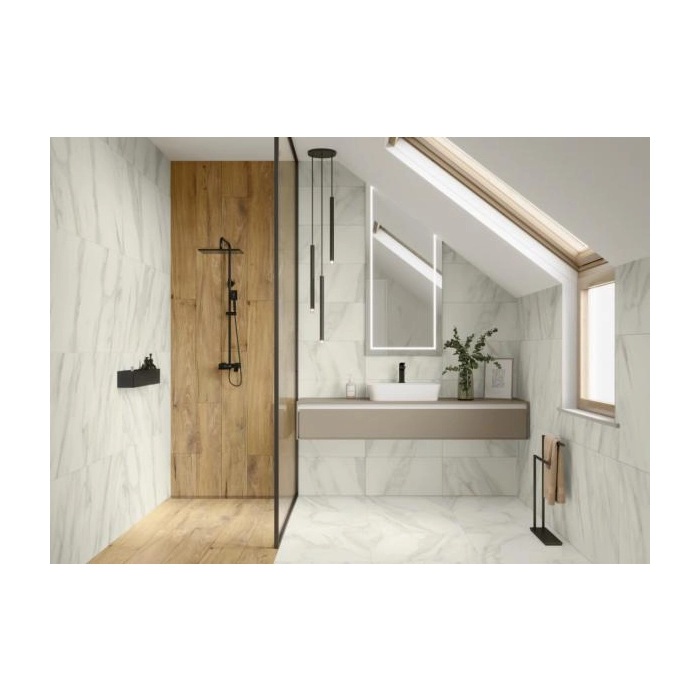 Paradyż Daybreak Bianco Ściana Rekt. Połysk 29,8x59,8