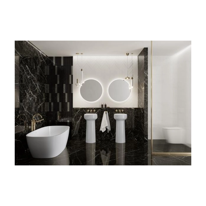 Paradyż Arctic Storm Nero Heksalong Połysk 6,5x29,8