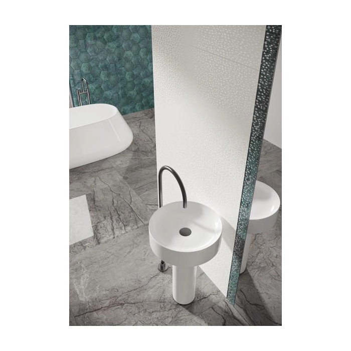 Paradyż Unique Lady White Ściana Rekt. Dekor 39,8x119,8