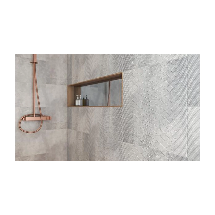 Paradyż Harmony Grys Ściana A Struktura 30x60